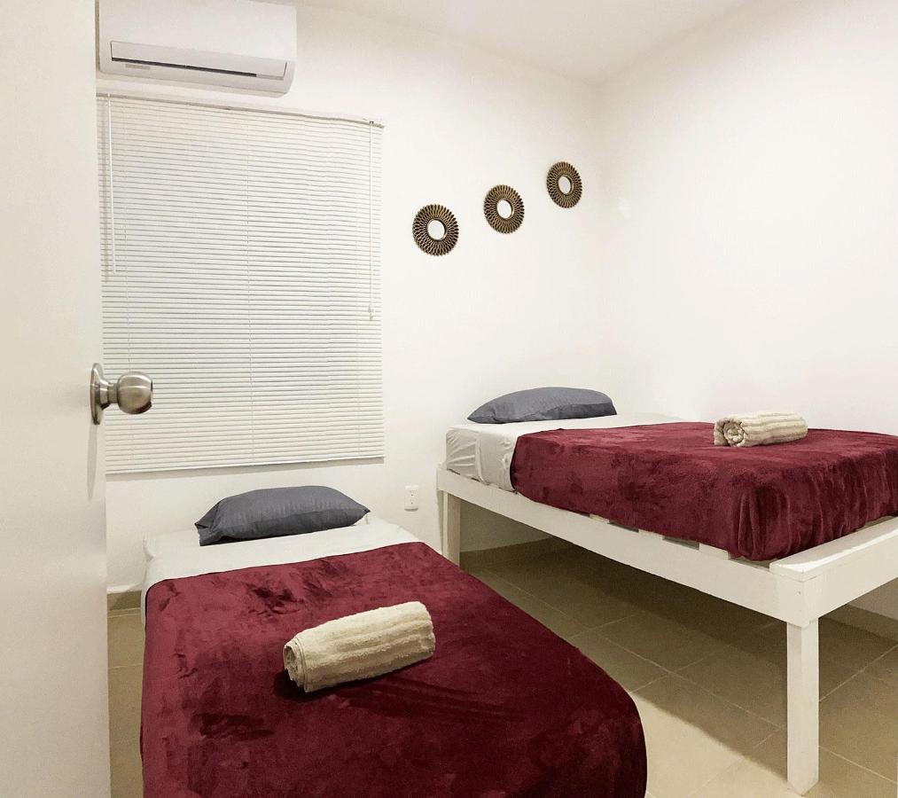 Angels Beach Condo Con Piscina, Parking Y Parque Playa del Carmen Eksteriør bilde